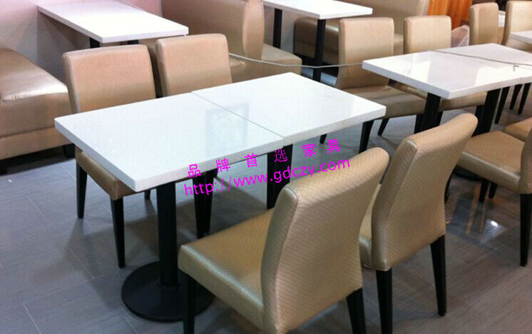 中餐厅桌椅  中餐厅实木餐桌 不锈钢餐椅