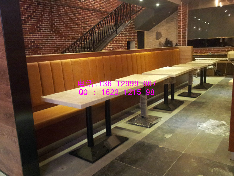 中餐厅卡座沙发订做  中餐厅桌椅厂家直销